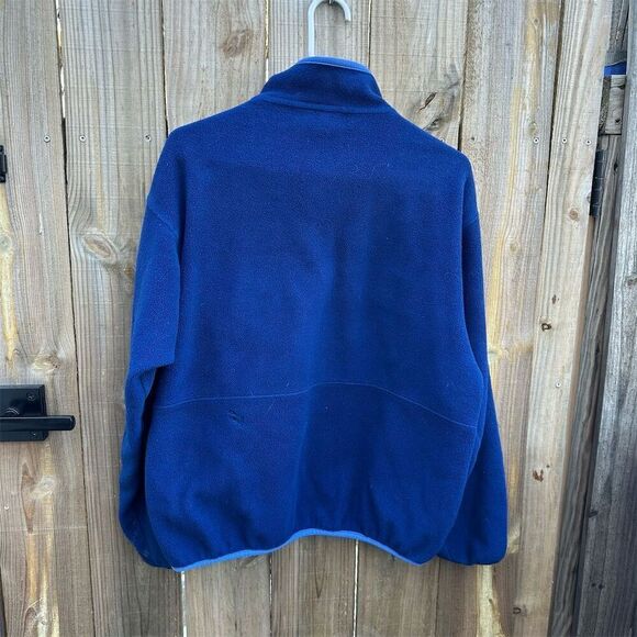 Patagonia Men's Vintage 90s Blue Fleece Half Zip Jacket Size L - Picture 11 of 11
